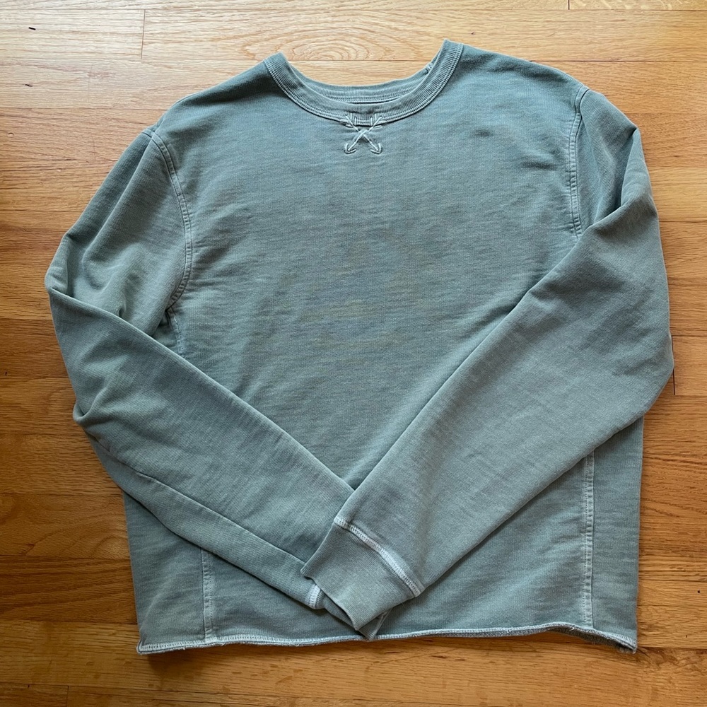 KJP Arrowknit Pullover in dusty green